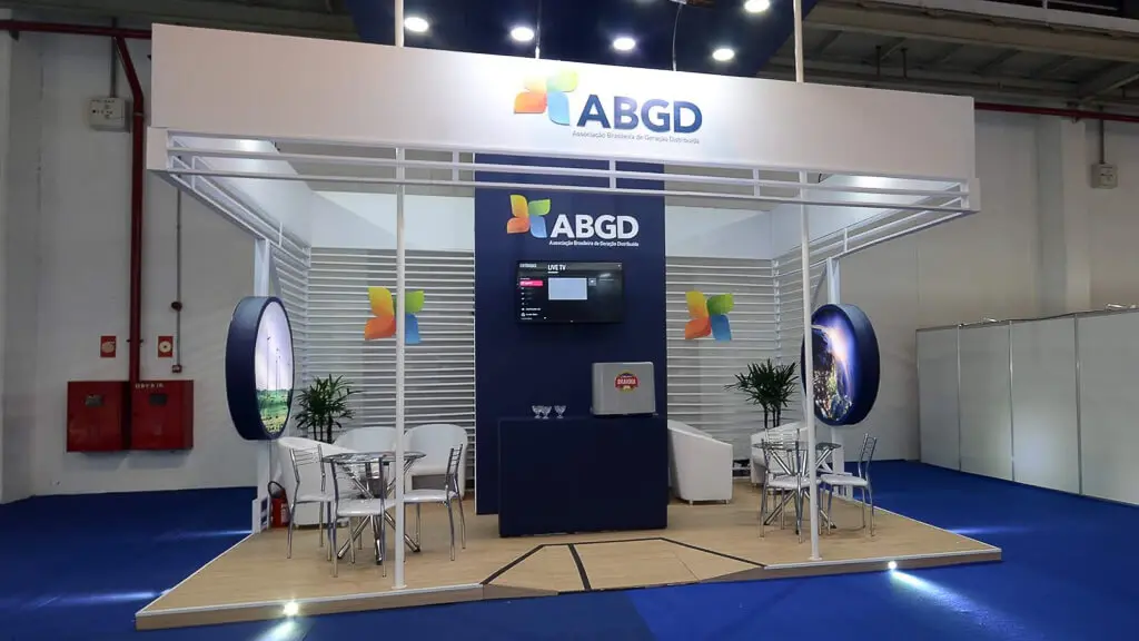 Montagem do stand do expositor ABGD que executamos na feira Intersolar 2019