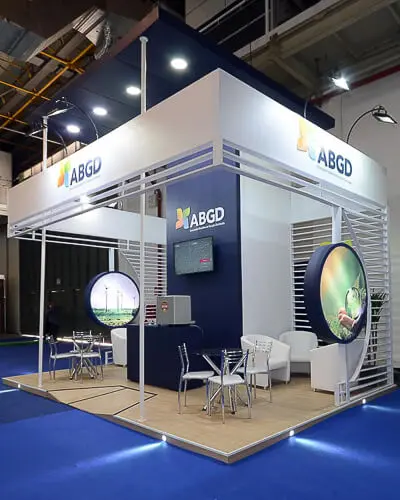 Montagem do stand do expositor ABGD que executamos na feira Intersolar 2019