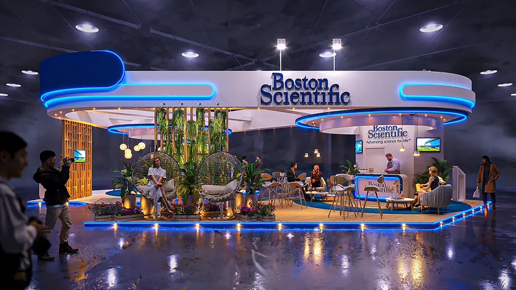 Projeto de stand do expositor Boston que criamos para o Congresso SBHCI 2022