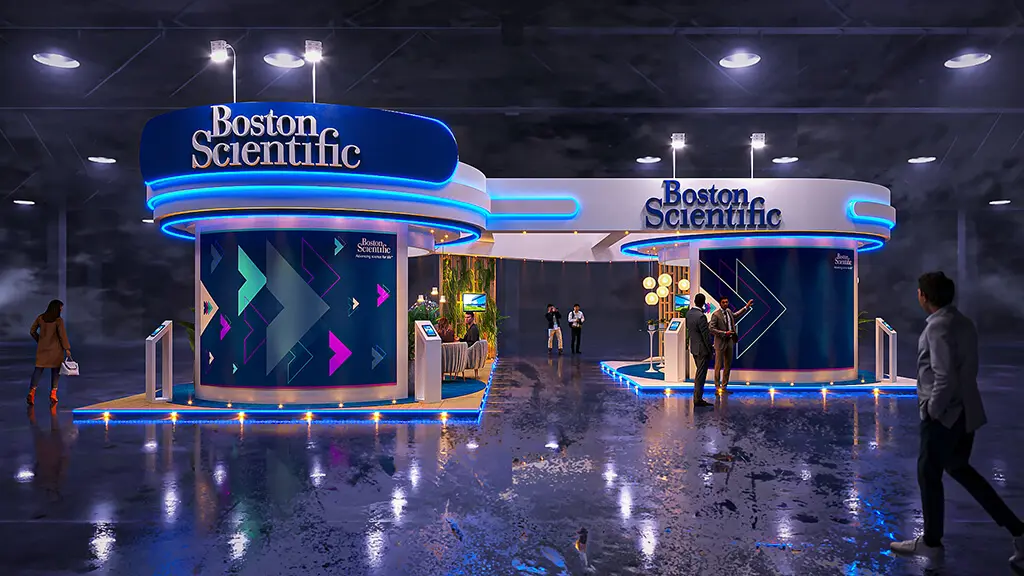 Projeto de stand do expositor Boston que criamos para o Congresso SBHCI 2022