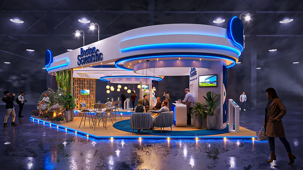 Projeto de stand do expositor Boston que criamos para o Congresso SBHCI 2022