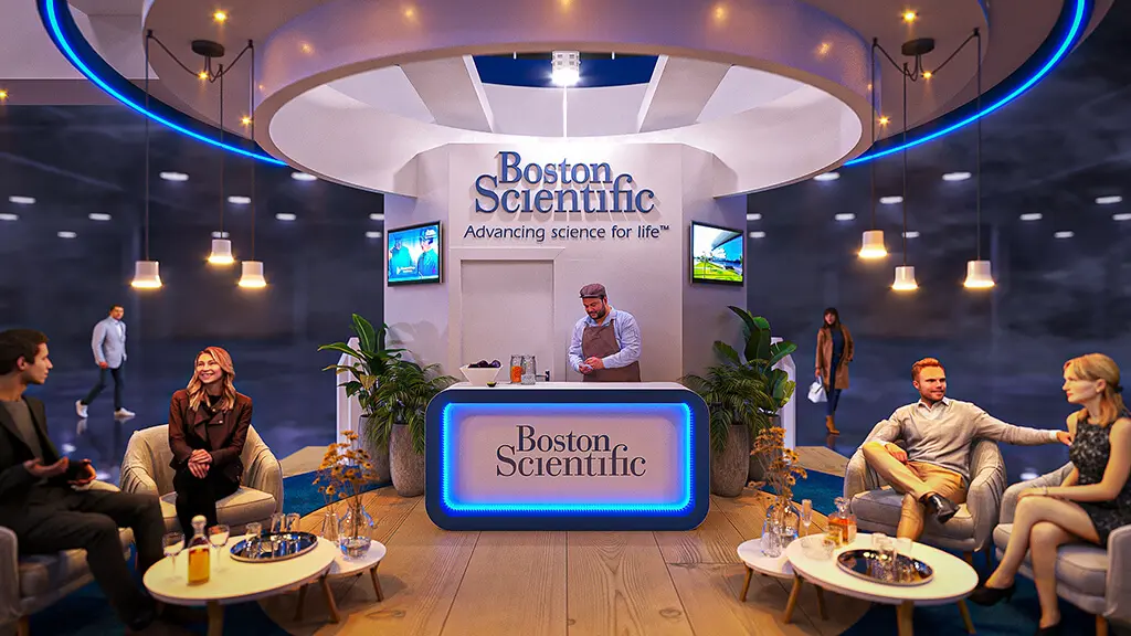 Projeto de stand do expositor Boston que criamos para o Congresso SBHCI 2022